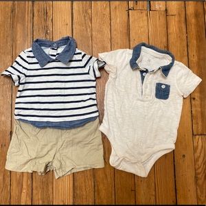 Baby GAP Romper and Bodysuit 6-12 months set of 2